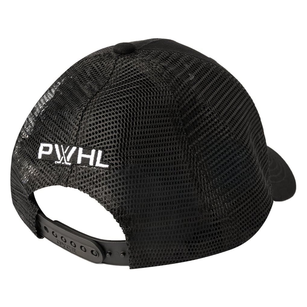 PWHL Unisex Meshback Adjustable Hat - Black